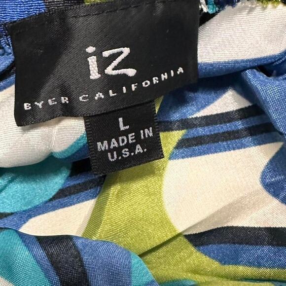 IZ BYER CALIFORNIA Size Large Vintage Baby Doll Halter Tie Up BackLess - Picture 4 of 4